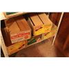 Image 2 : Lot of 10 Orange Boxes Wooden Boxes