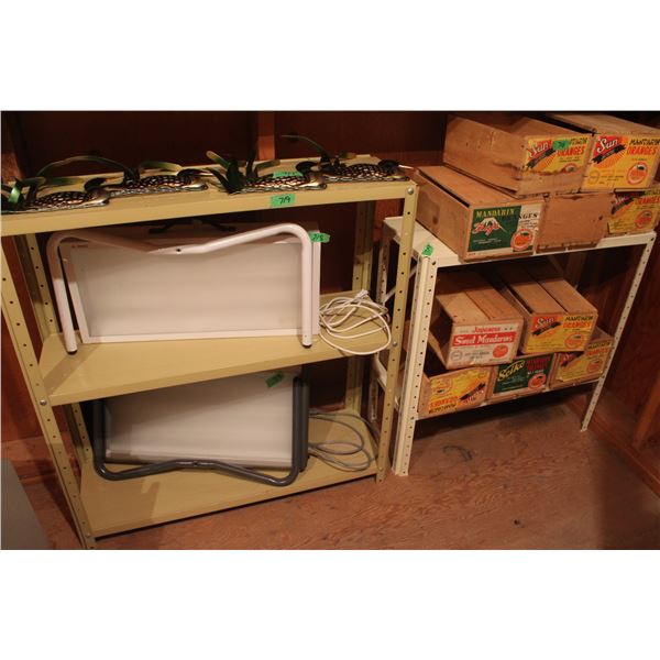 2 Metal Shelving Units (No Contents)