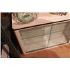 Image 3 : Sliding Glass Door Metal Cabinet 32" x 10" x 24" High