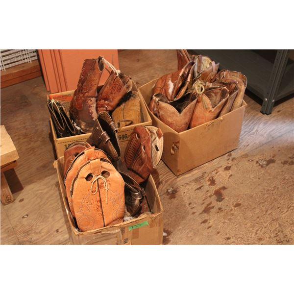 3 Boxes of Vintage Cowboy Boots