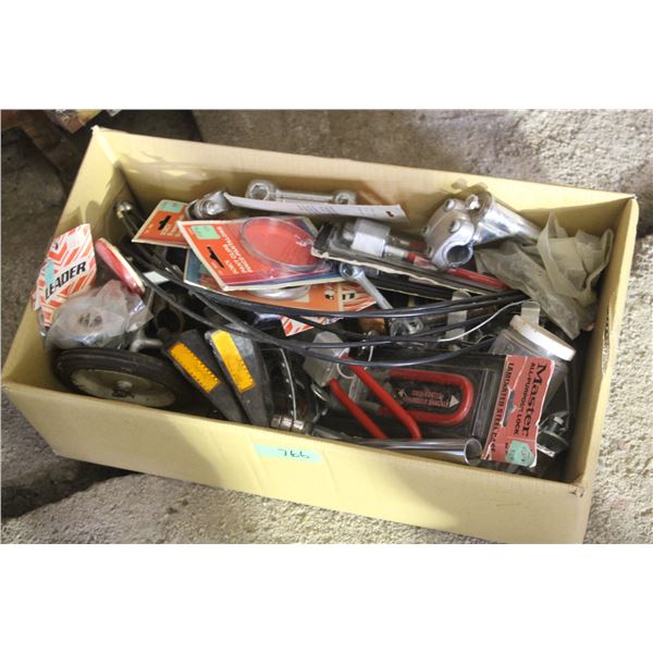 Box of Bike Parts Misc