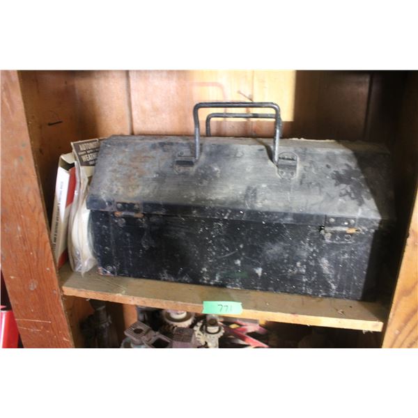 Black Tool Box with Contents