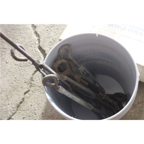 Pail of Turn Buckle and Vehicle Mirror