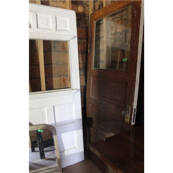 2 Wooden Door One Has Glass