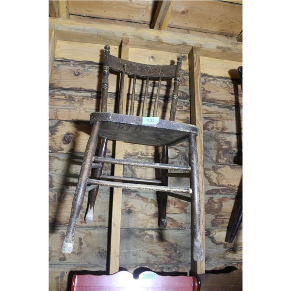 2 Vintage Wooden Chairs
