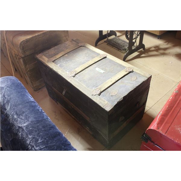 A Vintage Dome Style Trunk