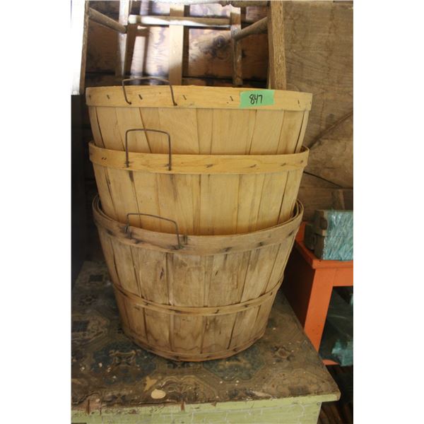 3 Apple Baskets