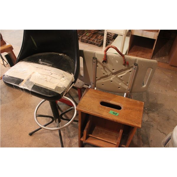 2 Vintage Stools Plus 2 Chairs