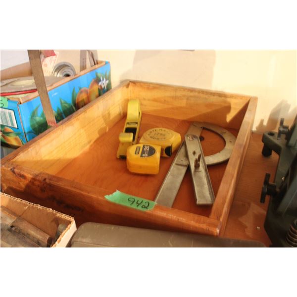 2 Tape Measures Rasp and T Square