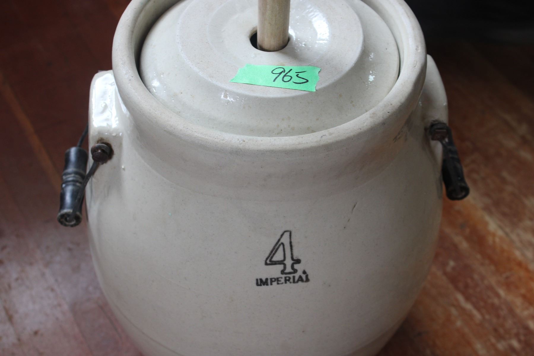 4 Gallon Imperial Butter Churn with Lid and Plunger