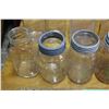 Image 3 : Lot of Vintage Clear Mason Jars