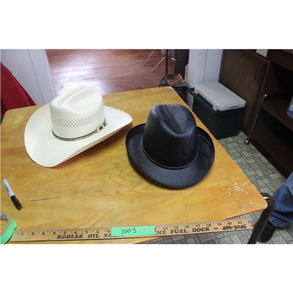 Wrangler Straw Cowboy Hat and Miller Hat