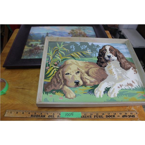 2 Pictures in Frames (1 Signed Bernard P?)