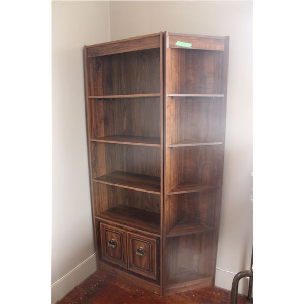 Corner Cabinet and Shelving Unit 70" Tall