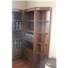 Image 2 : 2 Shelving Units 2 Corner Cabinets 70" Tall