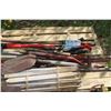 Image 3 : Pallet of Garden Related Tools Clippers Pegs