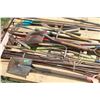 Image 2 : Pallet of Garden Tools Rakes Spades Shovels