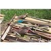 Image 3 : Pallet of Garden Tools Rakes Spades Shovels