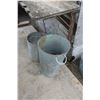 Image 1 : 2 Galvanized Pails with Misc Pails