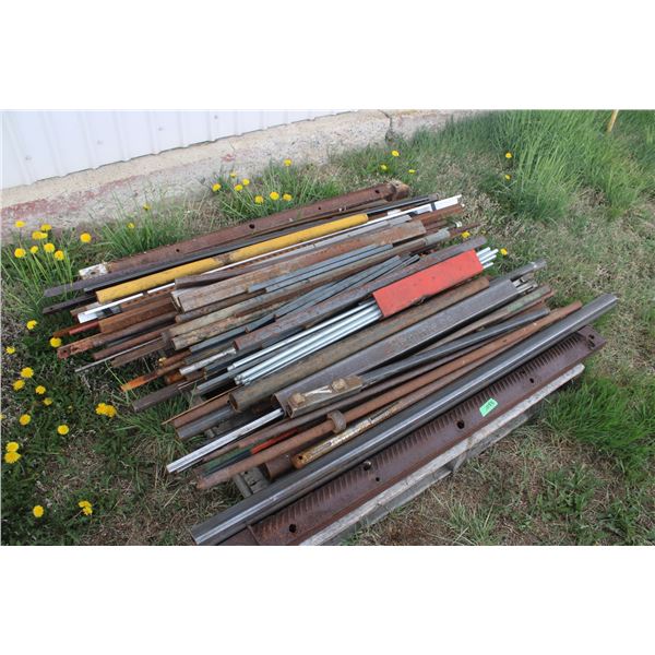 Pallet of Metal Pipes Angle Misc