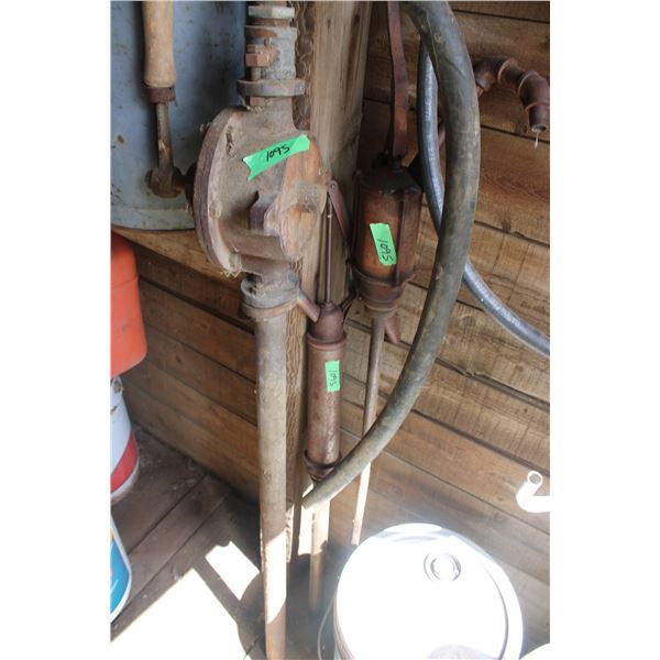 3 Vintage Barrel Pumps