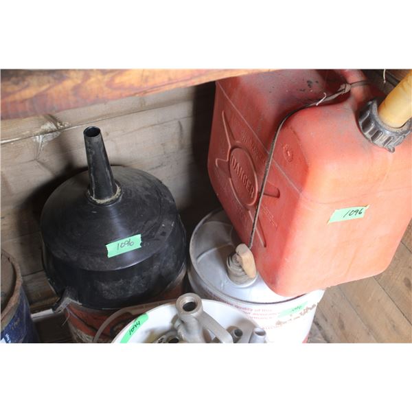 Vintage Gas Cans Grease Container Jerry Can