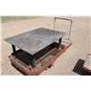 Image 1 : Railway Station Moveable Cart 48" x 36" Table on Cart (Cart is 6 ft x 3 ft)