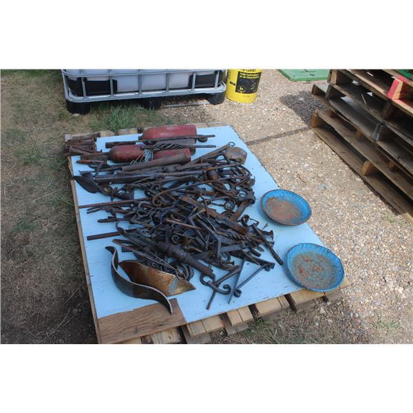 Pallet of Blacksmith Iron Scrap Iron