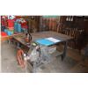 Image 1 : Welding Table and Vise 56" x 36" x 32" High (Weights 850 lbs - can be loaded with tractor)