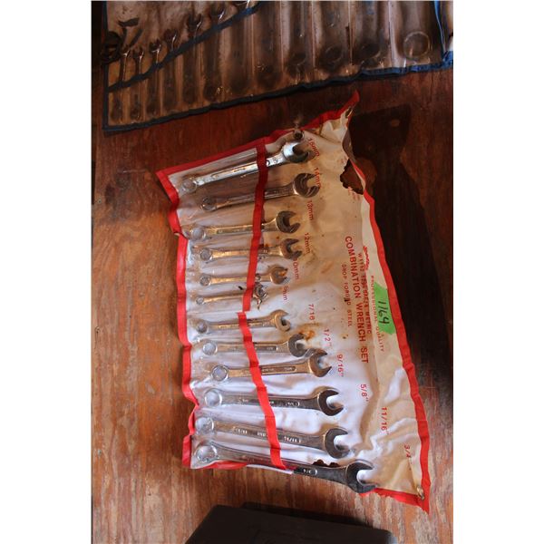 Combination Wrench Set 12 Pieces Metric and SAE