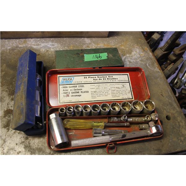 3 SK Deep Sockets and 21 Piece Socket Set Bronco Impact Driver