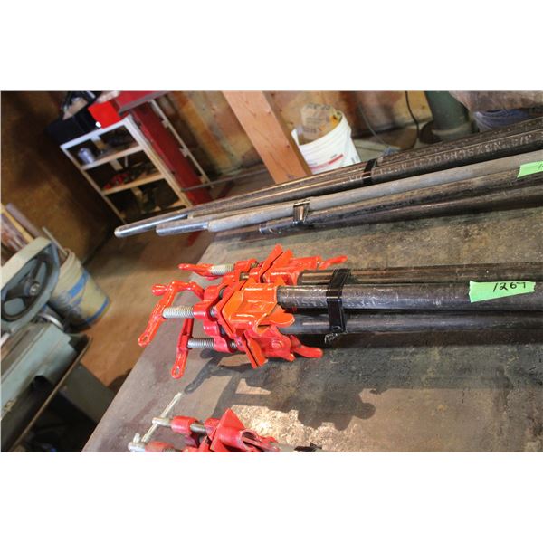 (2X THE MONEY) Wood Pipe Clamps 24"