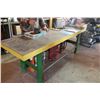 Image 1 : Metal Work Bench 8 ft Long 28" wide 33" high (Weighs 2600+ lbs - can be loaded with large tractor)