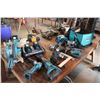 Image 1 : Makita 9 Piece Cordless Toolset with 3 Batteries Charger Mitre Saw, Drills, Impact, Router, Recip Sa