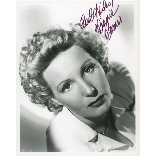 Binnie Barnes signed photo