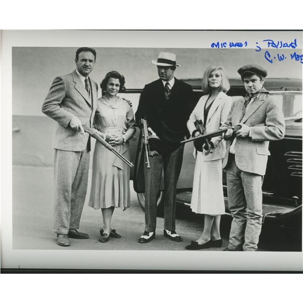 Michael J. Pollard signed "Bonnie and Clyde" movie photo