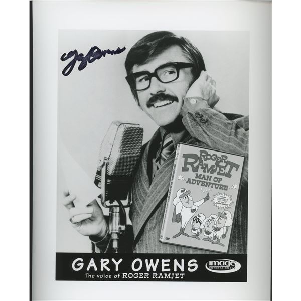 Gary Owens "Roger Ramjet" signed photo
