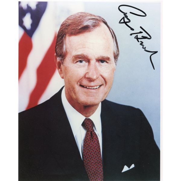 George H.W. Bush signed photo