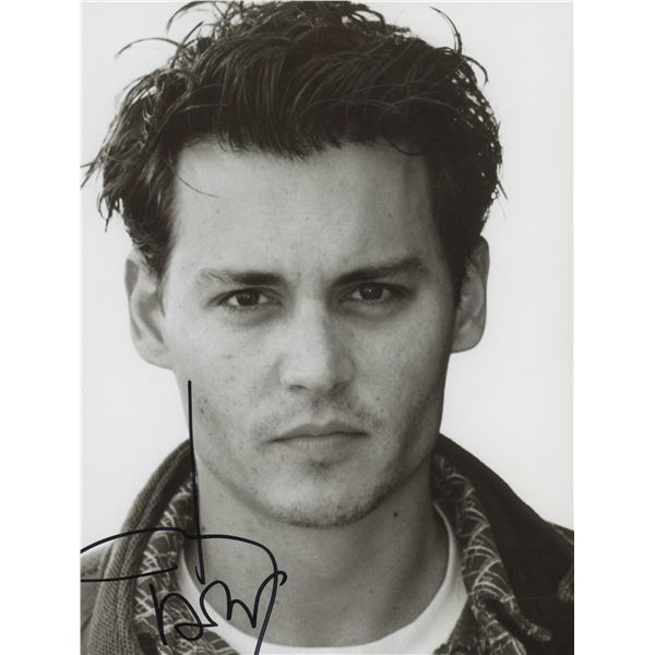 Johnny Depp signed photo