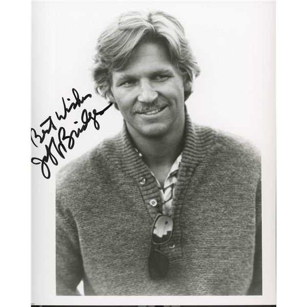 Jeff Bridges signed photo