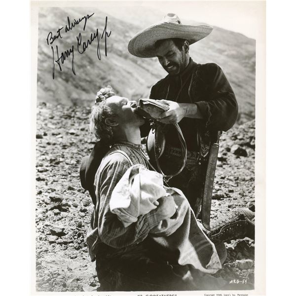 Harry Carey Jr. signed 3 Godfathers movie photo