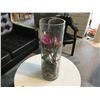 Image 2 : WHITE 24" ROUND RECEPTION TABLE COMES WITH ORCHID FLOWER CENTERPIECE