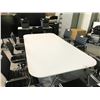 Image 2 : WHITE AND CHROME 8'X4' BOARDROOM TABLE