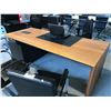 Image 2 : BLACK WALNUT 7.5' X 6.5' CONTEMPORARY L SHAPED EXECUTIVE DESK