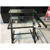 Image 2 : BLACK GLASS TOP 2 TIER 30" COMPUTER TABLE