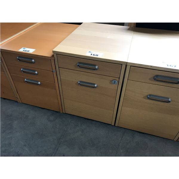 MAPLE 2 DRAWER MOBILE PEDESTAL