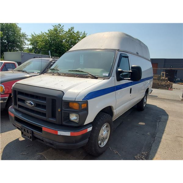 2010 FORD E-350 SUPER DUTY, 6DR VAN, WHITE, VIN # 1FTSS3EL1ADA70754