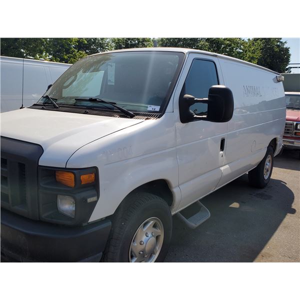 2010 FORD E-250, 4DR CARGO VAN, WHITE, VIN # 1FTNE2EW9ADA20287