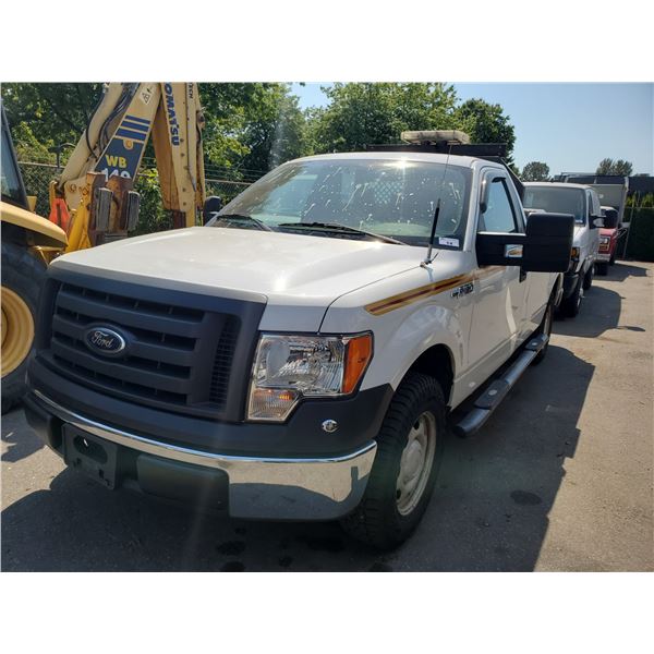 2012 FORD F-150 XL, 2DR PU, WHITE, VIN # 1FTPF1CF3CKD66885