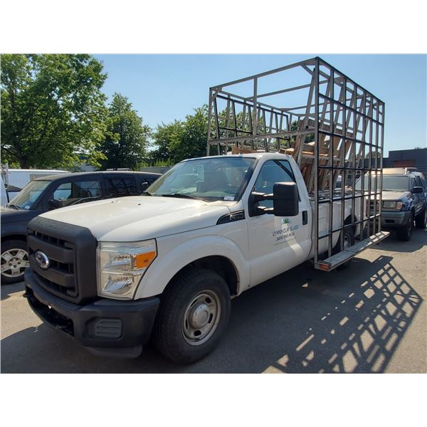 2011 FORD F250 PICKUP TRUCK, WHITE, VIN# 1FTBF2A68BEB27476